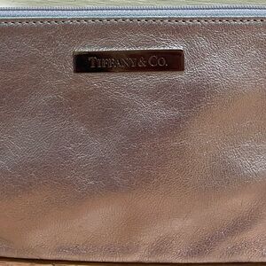 Tiffany & Co. Metallic Silver Toiletry Bag